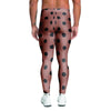 Brown And Black Polka Dot Men's Leggings-grizzshop