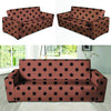 Brown And Black Polka Dot Sofa Cover-grizzshop