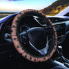 Brown And Black Polka Dot Steering Wheel Cover-grizzshop