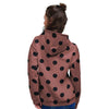 Brown And Black Polka Dot Women's Hoodie-grizzshop