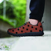 Brown And Black Polka Dot Women's Sneakers-grizzshop