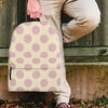 Brown And Cream Polka Dot Backpack-grizzshop