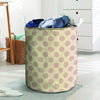 Brown And Cream Polka Dot Laundry Basket-grizzshop