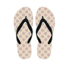 Brown And Cream Polka Dot Men's Flip Flops-grizzshop