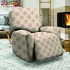 Brown And Cream Polka Dot Recliner Cover-grizzshop