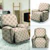 Brown And Cream Polka Dot Recliner Cover-grizzshop