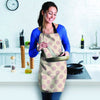 Brown And Cream Polka Dot Women's Apron-grizzshop