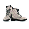 Brown And Cream Polka Dot Women's Boots-grizzshop