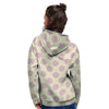 Brown And Cream Polka Dot Women's Hoodie-grizzshop