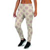 Brown And Cream Polka Dot Women's Joggers-grizzshop