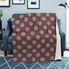 Brown And Tan Polka Dot Blanket-grizzshop