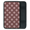 Brown And Tan Polka Dot Car Console Cover-grizzshop