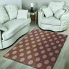 Brown And Tan Polka Dot Floor Mat-grizzshop