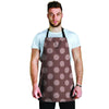 Brown And Tan Polka Dot Men's Apron-grizzshop