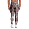 Brown And Tan Polka Dot Men's Leggings-grizzshop