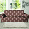 Brown And Tan Polka Dot Sofa Cover-grizzshop