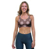 Brown And Tan Polka Dot Sports Bra-grizzshop