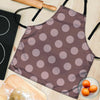 Brown And Tan Polka Dot Women's Apron-grizzshop