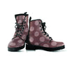 Brown And Tan Polka Dot Women's Boots-grizzshop