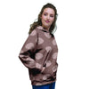 Brown And Tan Polka Dot Women's Hoodie-grizzshop