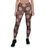 Brown And Tan Polka Dot Women's Leggings-grizzshop