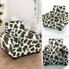 Brown And White Cow Print Armchair Cover-grizzshop