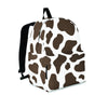 Brown And White Cow Print Backpack-grizzshop