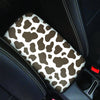 Brown And White Cow Print Car Console Cover-grizzshop