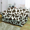 Brown And White Cow Print Loveseat Cover-grizzshop