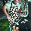 Brown And White Cow Print Men's Apron-grizzshop