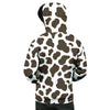 Brown And White Cow Print Men's Hoodie-grizzshop