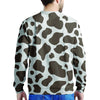 Brown And White Cow Print Men's Sweatshirt-grizzshop