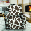 Brown And White Cow Print Recliner Cover-grizzshop