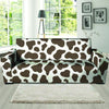 Brown And White Cow Print Sofa Cover-grizzshop