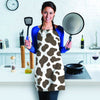 Brown And White Cow Print Women's Apron-grizzshop