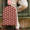 Brown And White Polka Dot Backpack-grizzshop