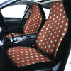 Brown And White Polka Dot Car Seat Covers-grizzshop