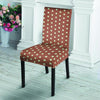 Brown And White Polka Dot Chair Cover-grizzshop