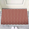 Brown And White Polka Dot Door Mat-grizzshop