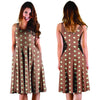 Brown And White Polka Dot Dress-grizzshop