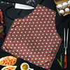 Brown And White Polka Dot Men's Apron-grizzshop