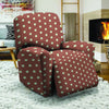 Brown And White Polka Dot Recliner Cover-grizzshop