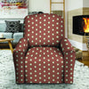 Brown And White Polka Dot Recliner Cover-grizzshop