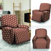 Brown And White Polka Dot Recliner Cover-grizzshop