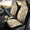 Brown Beagle Paw Pattern Print Universal Fit Car Seat Cover-grizzshop