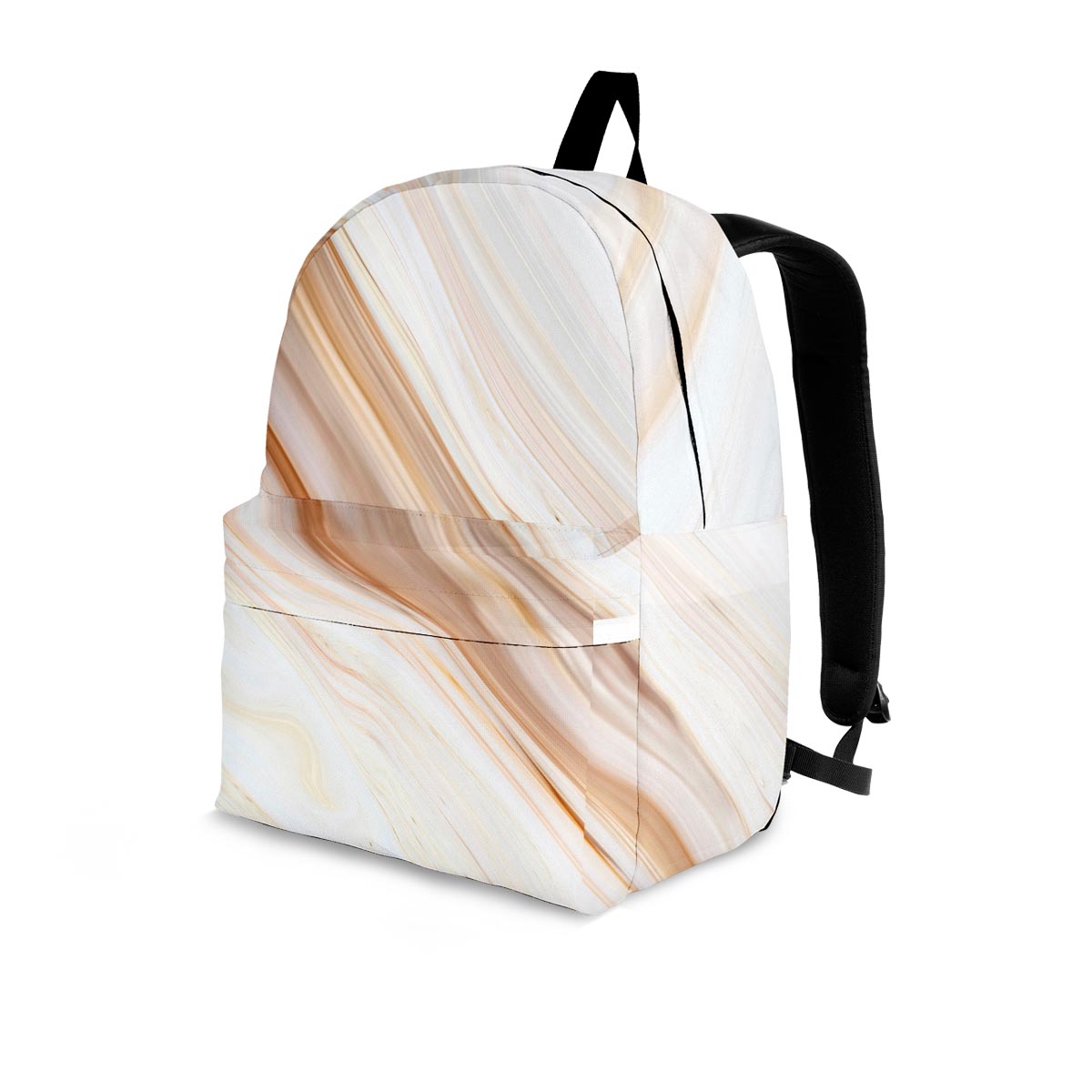 Brown Beige Marble Backpack-grizzshop