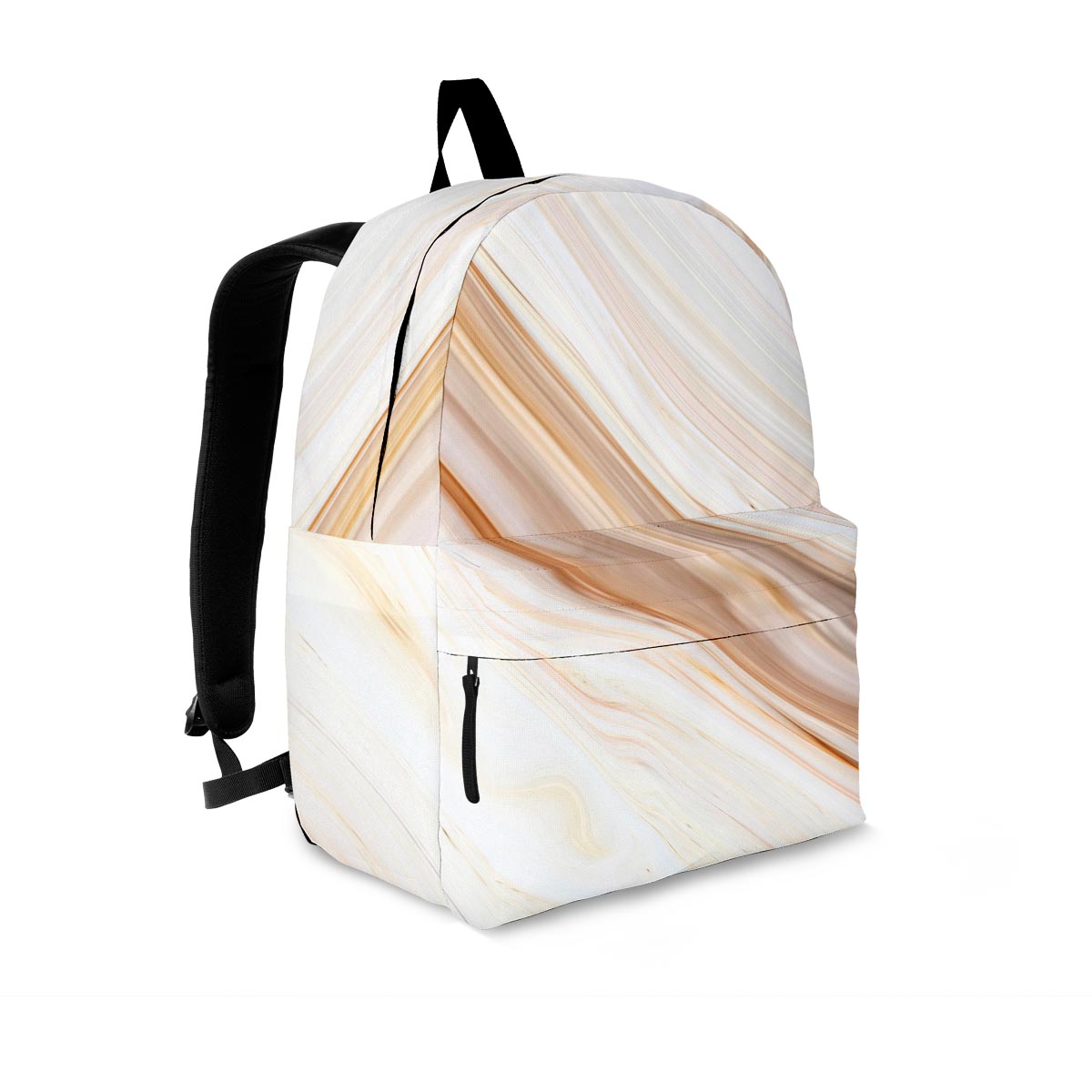 Brown Beige Marble Backpack-grizzshop