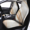 Brown Beige Marble Car Seat Covers-grizzshop