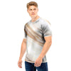 Brown Beige Marble Men T Shirt-grizzshop