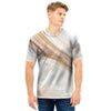 Brown Beige Marble Men T Shirt-grizzshop